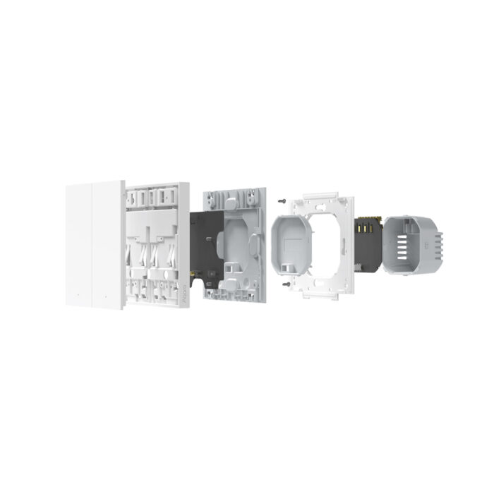 Настенный выключатель AQARA Smart Wall Switch H1(No Neutral, Double Rocker) — изображение 3