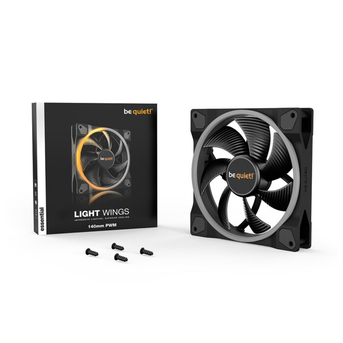 Вентилятор для компьютерного корпуса Bequiet! Light Wings 140mm PWM ARGB — изображение 3