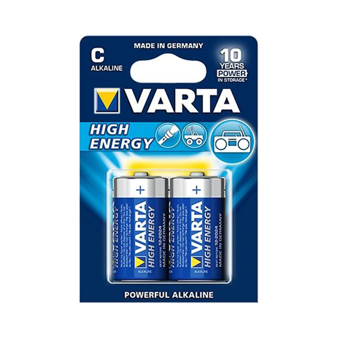 Батарейка VARTA High Energy (LL Power) Baby 1.5V - LR14/ C 2 шт. в блистере — изображение 2