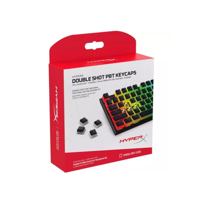 Набор кнопок на клавиатуру HyperX Pudding Keycaps Full Key Set (Black) 4P5P4AX#ACB — изображение 3