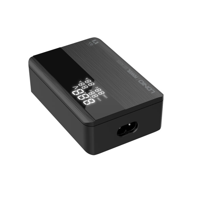 Универсальное зарядное устройство LDNIO A4808Q 65W 2*USB-C 2*USB Чёрный — изображение 3