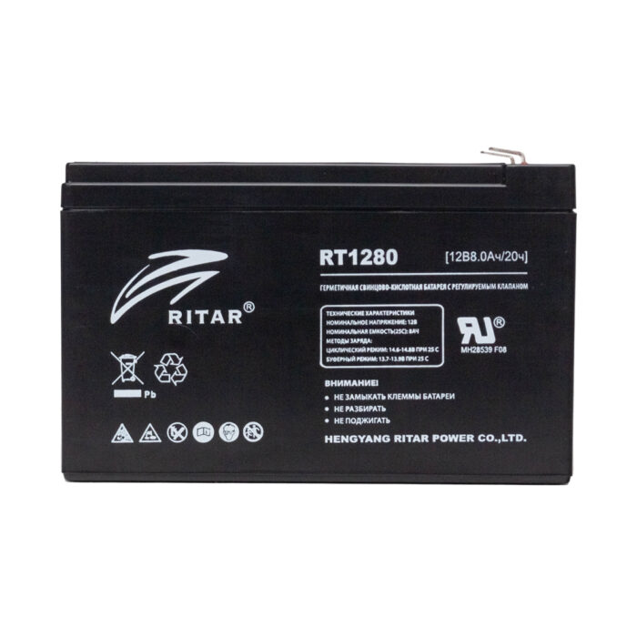 Аккумуляторная батарея Ritar RT1280 12В 8 Ач — изображение 2