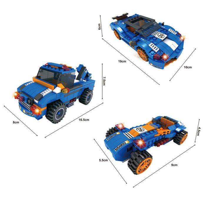 Игровой конструктор Keyixing 25621 ГОНКА (317 деталей в наборе) — изображение 2