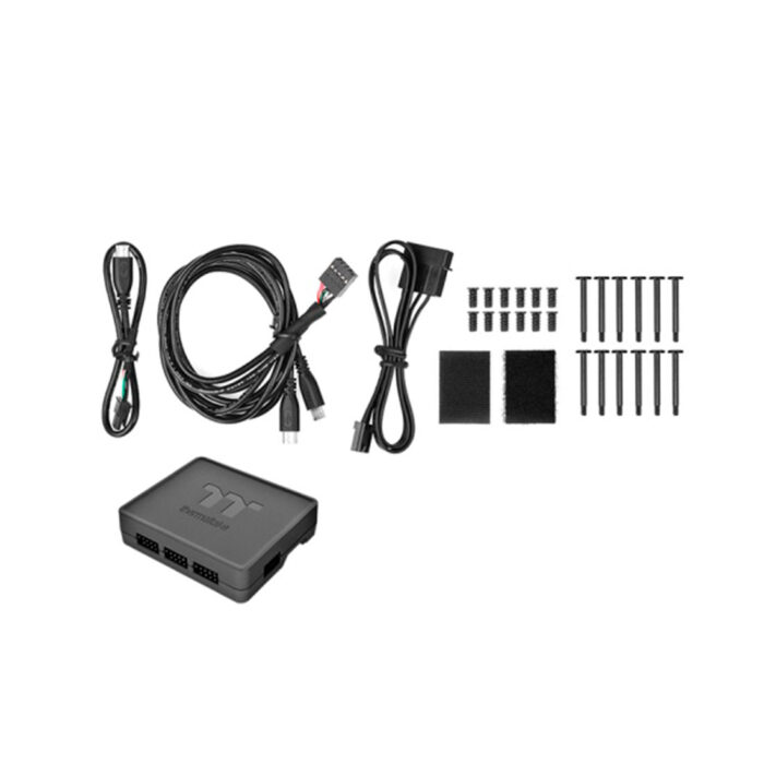 Кулер для компьютерного корпуса Thermaltake Riing Quad 12 RGB White (3-Fan Pack) — изображение 3