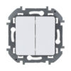 Выключатель двухклавишный Legrand Inspiria 673620 10 AX 250 В белый