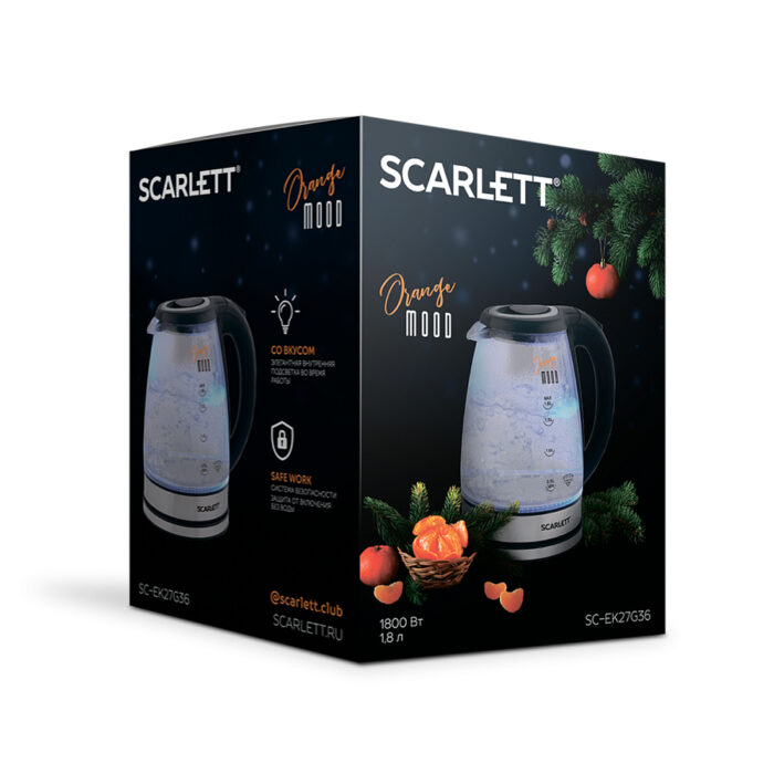 Чайник электрический Scarlett SC-EK27G36 — изображение 3