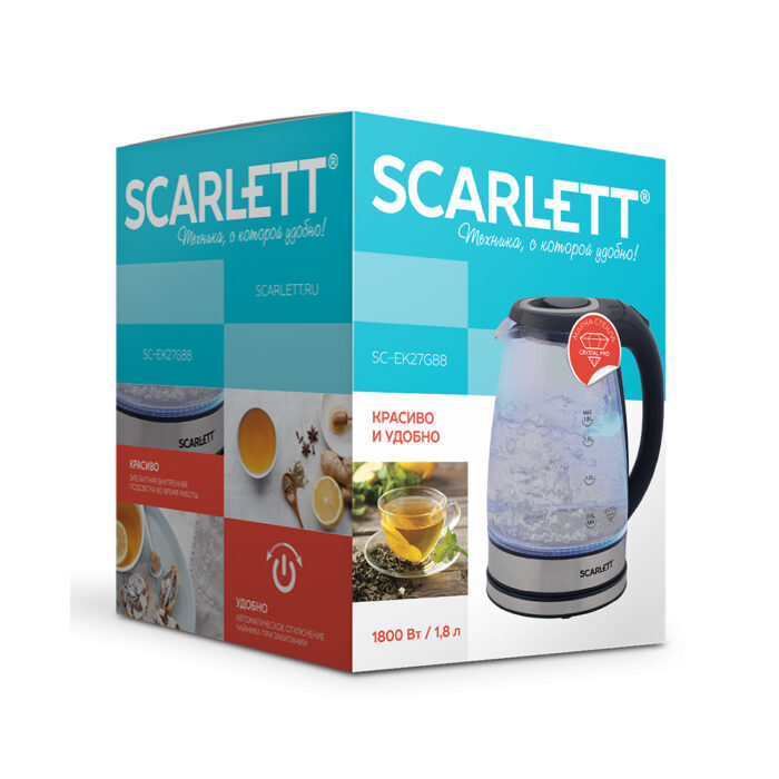 Чайник электрический Scarlett SC-EK27G88 — изображение 3