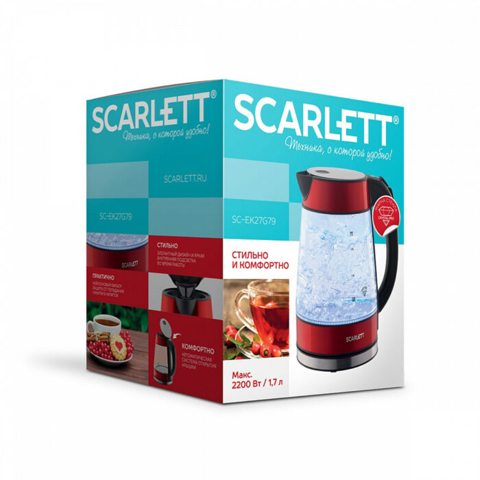 Чайник электрический Scarlett SC-EK27G79 — изображение 3