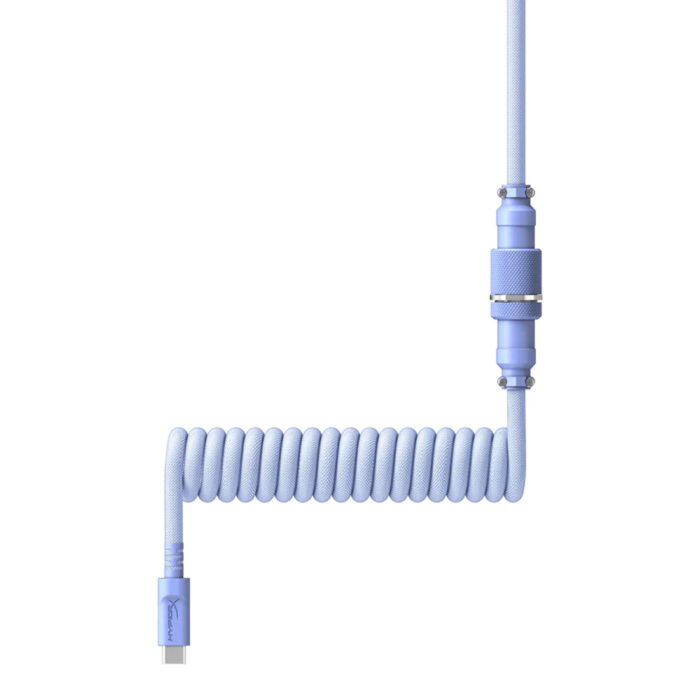 Провод для механической клавиатуры HyperX USB-C Coiled Cable Light Purple 6J682AA — изображение 2
