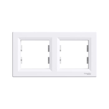 Рамка горизонтальная SE EPH5800221 Asfora 2 постовая белый