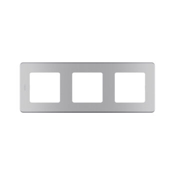 Рамка декоративная универсальная Legrand 673952 Inspiria 3 поста алюминий