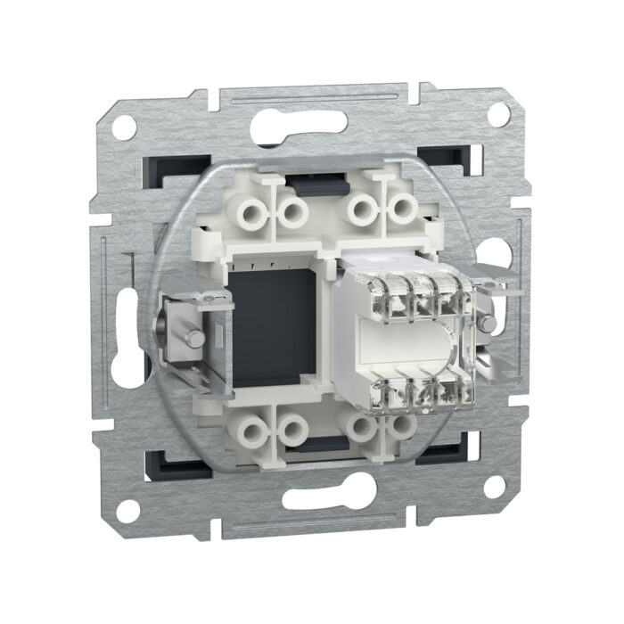 Розетка компьютерная SE EPH4300171 Asfora RJ45 кат. 5е механизм антрацит — изображение 3