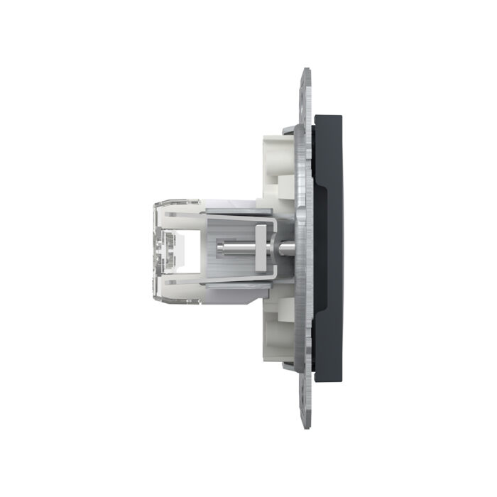 Розетка компьютерная двойная SE EPH4800171 Asfora RJ45 кат. 6 механизм антрацит — изображение 2