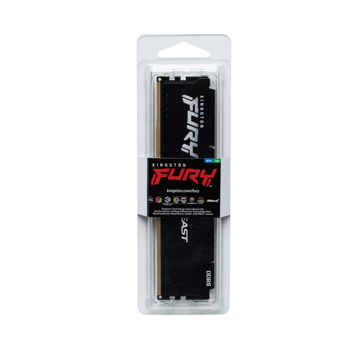Модуль памяти Kingston Fury Beast Black AMD KF552C36BBE-16 DDR5 16GB 5200MHz — изображение 3