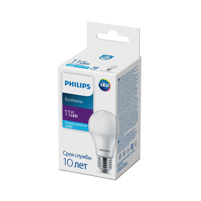 Лампа Philips Ecohome LED Bulb 11W 950lm E27 865 RCA — изображение 2