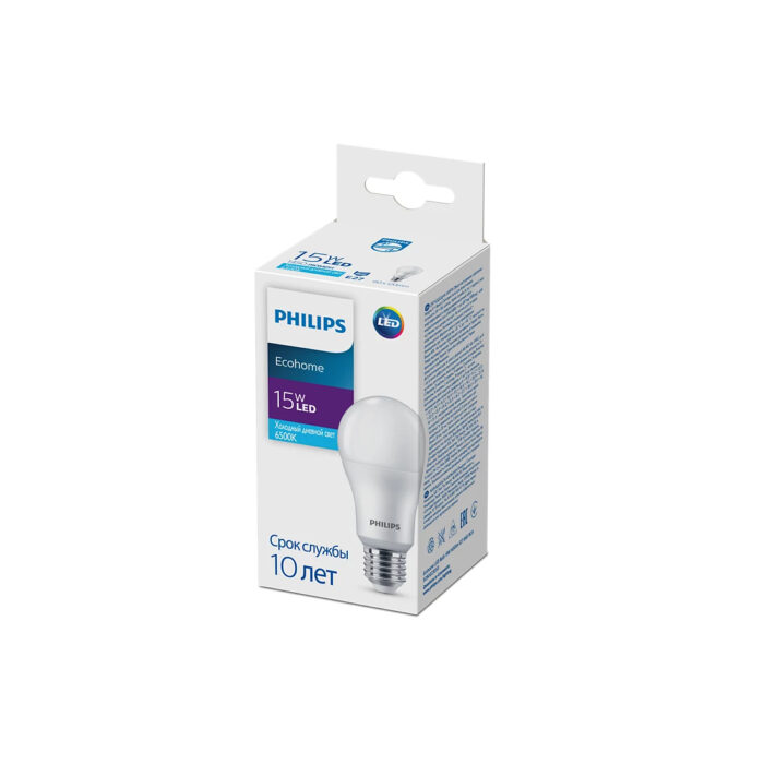 Лампа Philips Ecohome LED Bulb 15W 1450lm E27 865 RCA — изображение 2