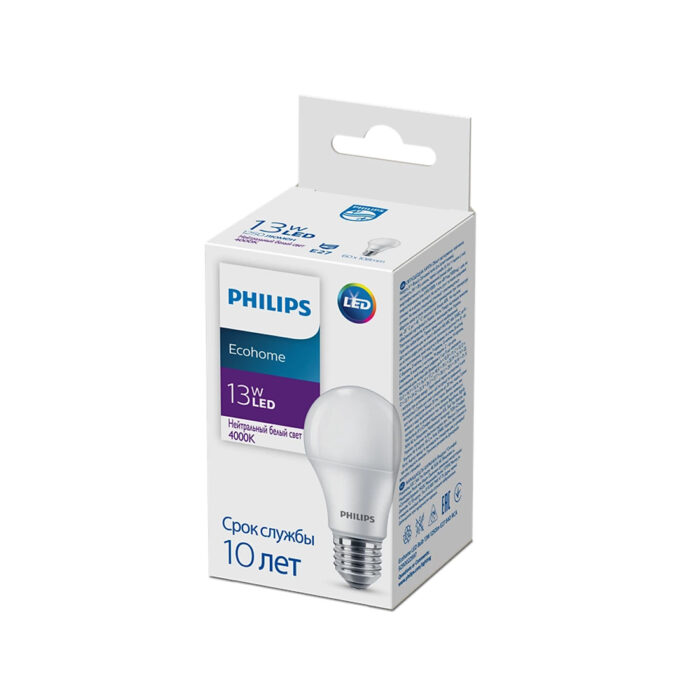 Лампа Philips Ecohome LED Bulb 13W 1250lm E27 840 RCA — изображение 2