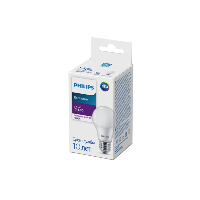 Лампа Philips Ecohome LED Bulb 9W 720lm E27 840 RCA — изображение 2
