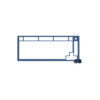 Запчасть к клавиатуре верхняя панель Glorious GMMK Pro Top Frame Navy Blue (GLO-ACC-P75-TF-NB)