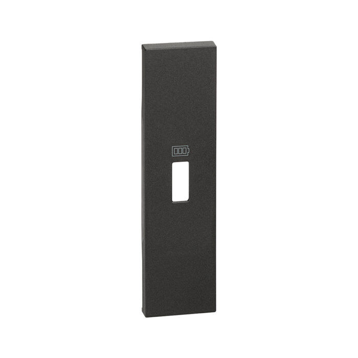 Лицевая панель Bticino KG10C Living Now USB зарядки 1 модуль черный