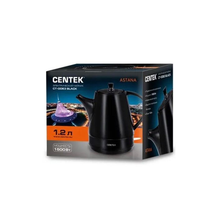 Чайник электрический Centek CT-0063 Черный — изображение 3