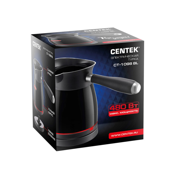 Электрическая турка Centek CT-1098 Черный — изображение 3