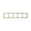 Рамка MERTEN MTN4050-6533 D-Life 5 постовая сахара