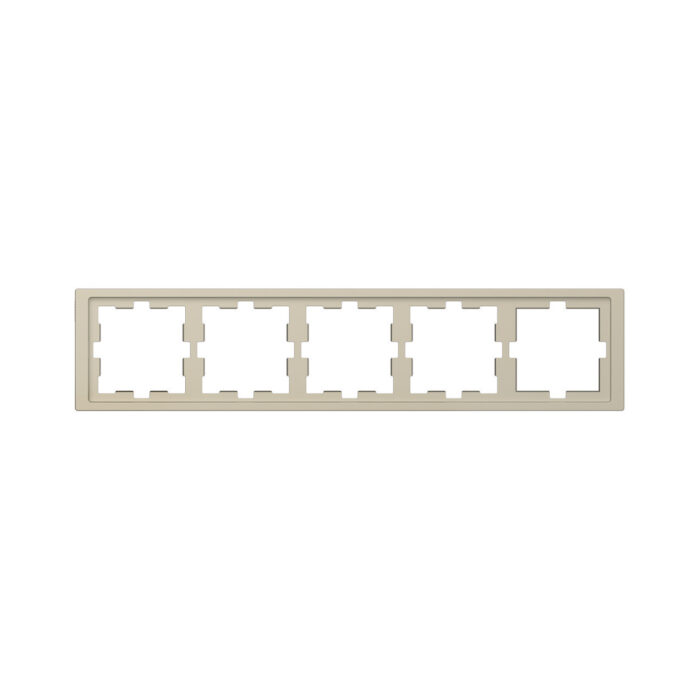 Рамка MERTEN MTN4050-6533 D-Life 5 постовая сахара
