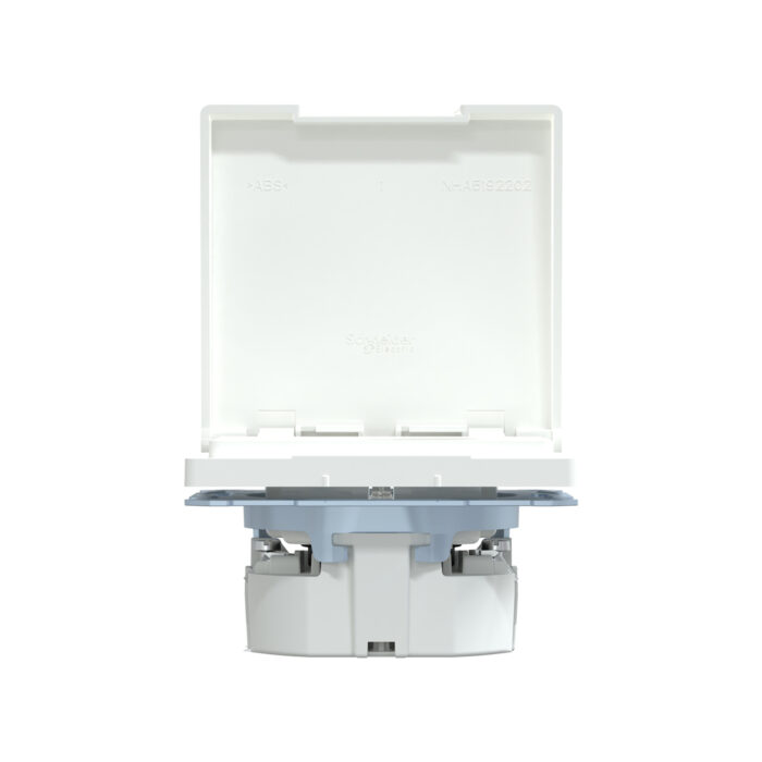 Розетка MERTEN MTN2314-6035 D-Life 16А с з/к с крышкой IP44 белый лотос — изображение 3