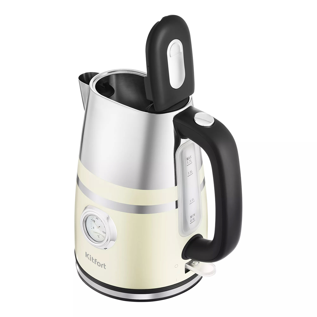 Чайник электрический Kitfort КТ-670-3 бежевый — изображение 2