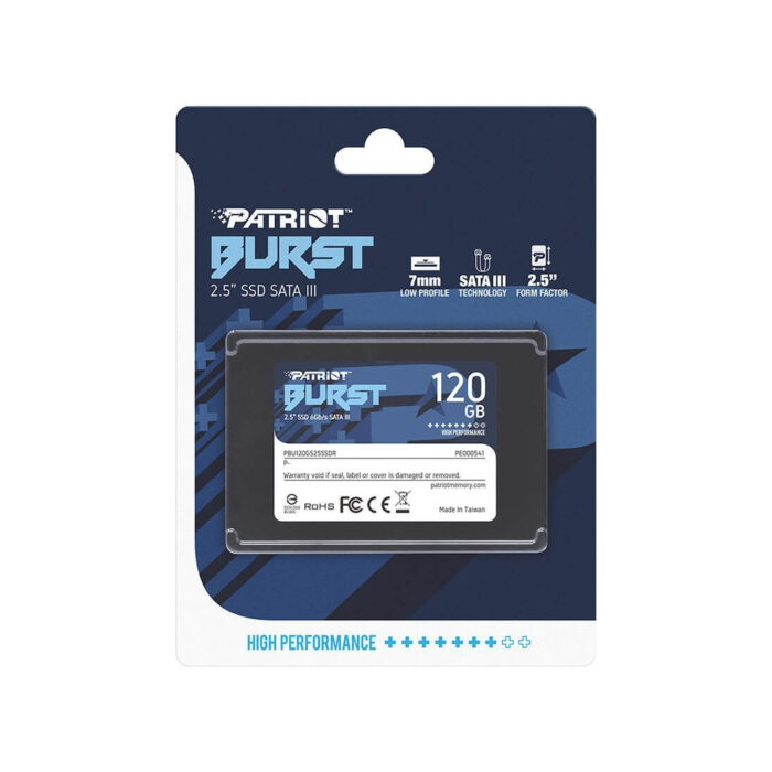 Твердотельный накопитель SSD Patriot Memory BURST ELITE PBE120GS25SSDR 120GB SATA3 2,5" — изображение 3