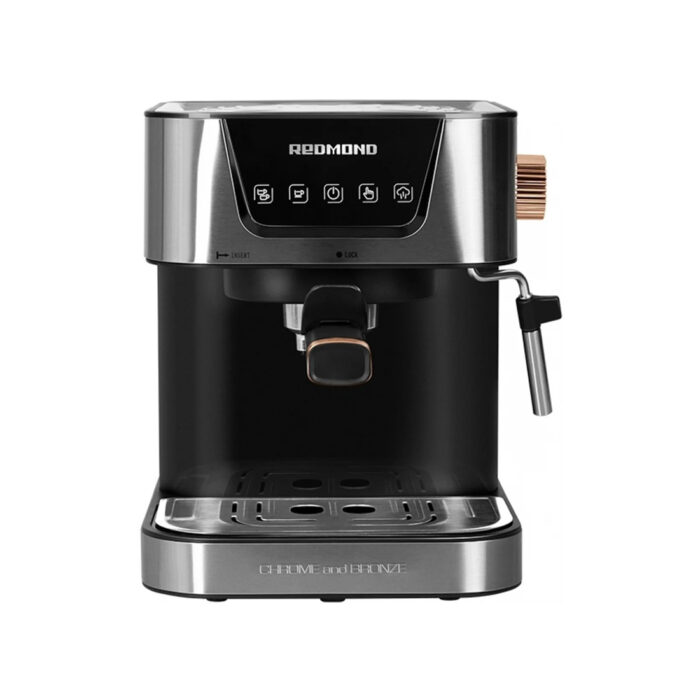 Кофеварка рожковая Redmond RCM-CBM1514 Хром / бронза — изображение 2
