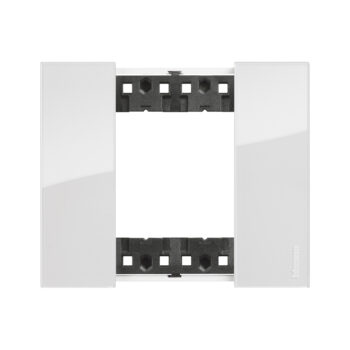 Рамка декоративная Bticino KA4802DW Living Now 2 модуля "Лед"