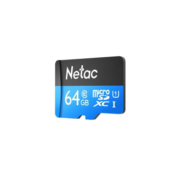 Карта памяти Netac NT02P500STN-064G-R U1/C10 64GB с адаптером SD — изображение 3