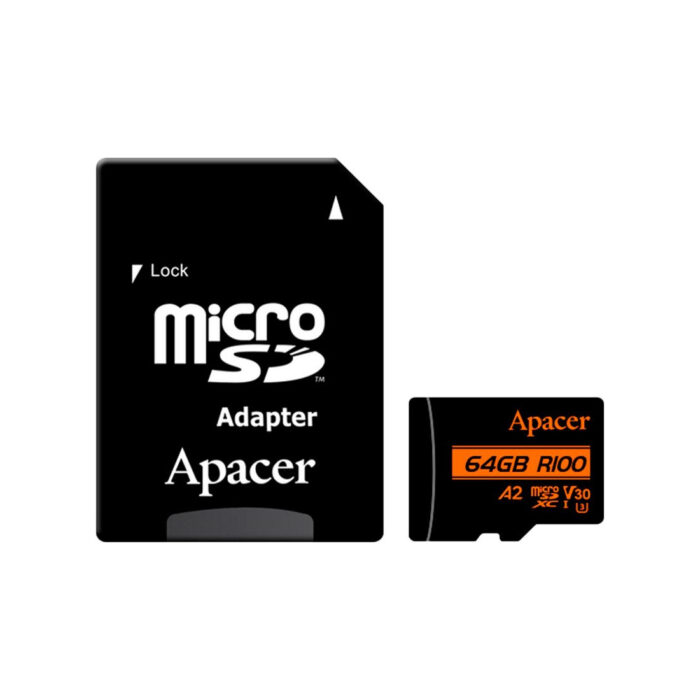 Карта памяти Apacer AP64GMCSX10U8-R 64GB с адаптером SD — изображение 2