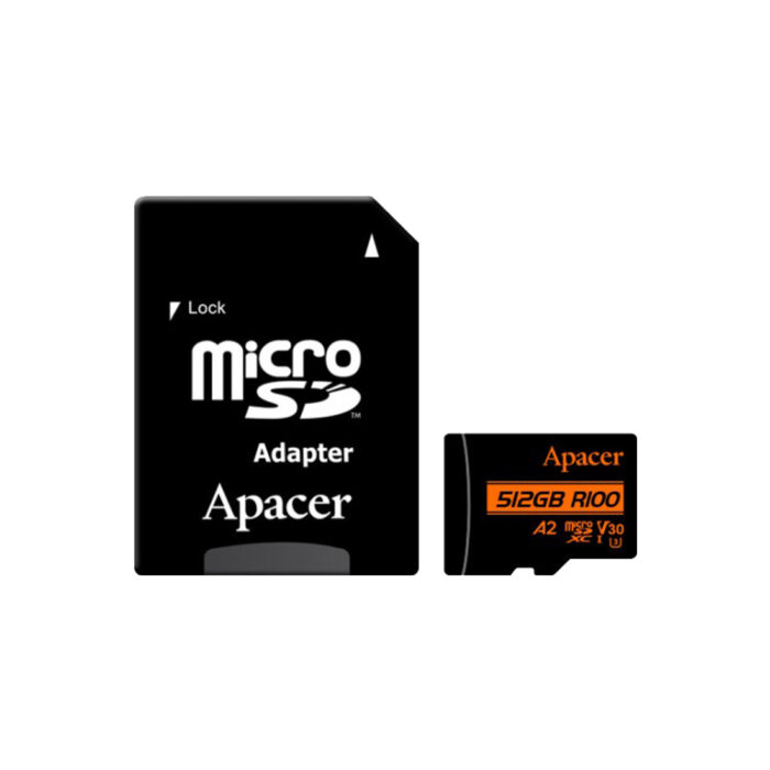 Карта памяти Apacer AP512GMCSX10U8-R 512GB с адаптером SD — изображение 2