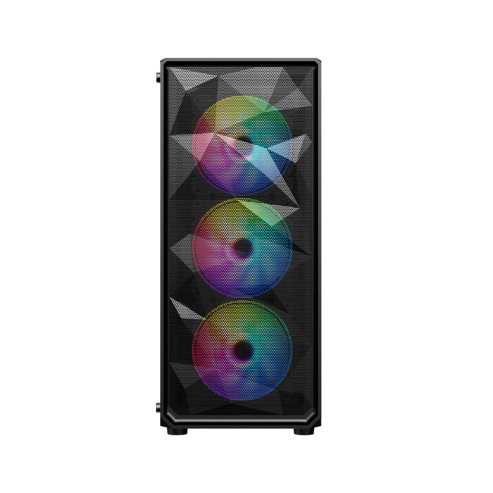 Компьютерный корпус 1STPLAYER FD3-BK-1F5M-3F5S Black без Б/П — изображение 2