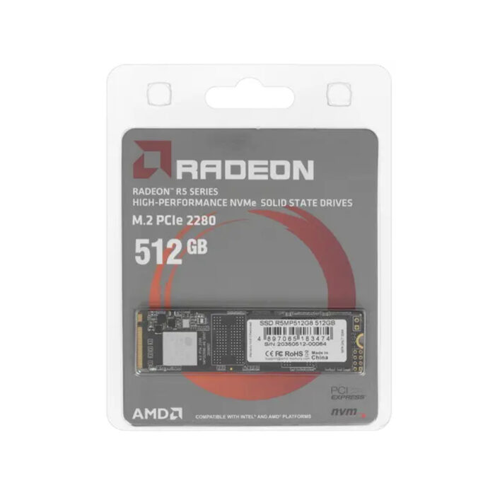 Твердотельный накопитель SSD AMD Radeon R5MP512G8 512GB M.2 NVMe PCIe 3.0x4 — изображение 3