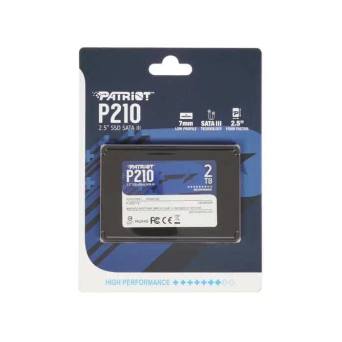 Твердотельный накопитель SSD Patriot P210S2TB25 2TB SATA3 2,5" — изображение 2