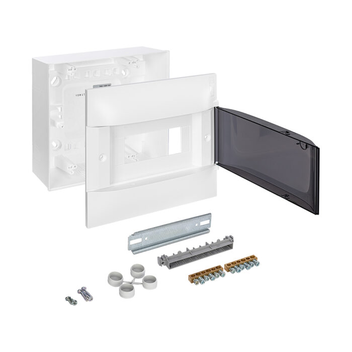 Щит навесной Legrand Practibox S 1х8 IP40 Дымчатая дверь — изображение 3