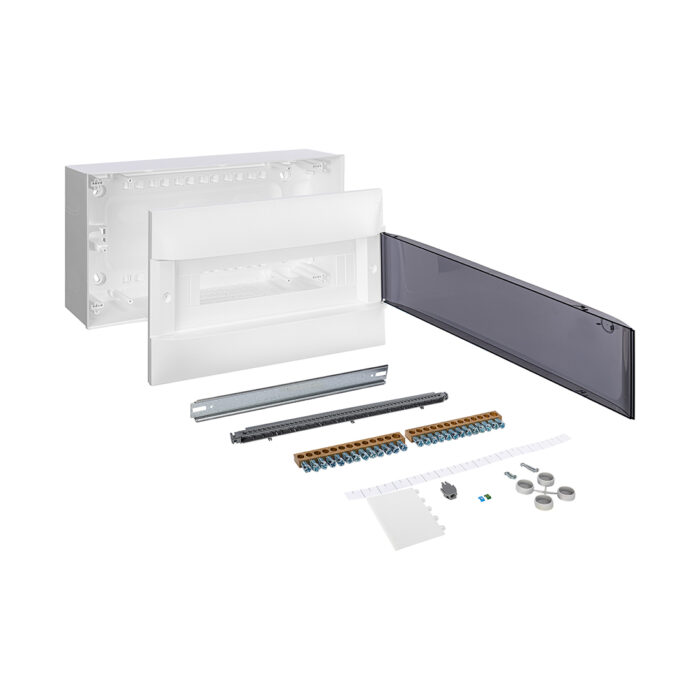 Щит навесной Legrand Practibox S 1х18 IP40 Дымчатая дверь — изображение 3