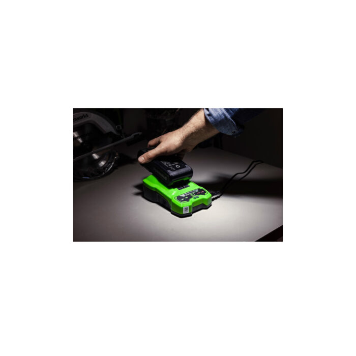 Аккумулятор Greenworks G24B4+24V 4Ач с двумя USB-C разъемами — изображение 2