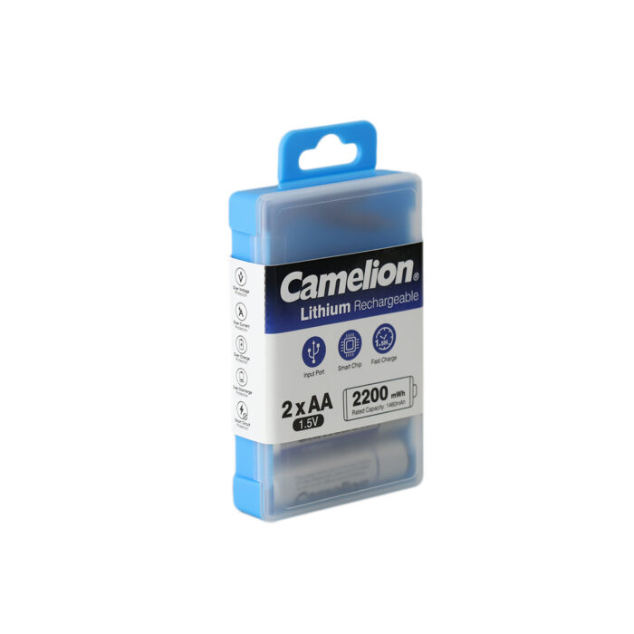 Аккумулятор CAMELION Lithium UB-AA2200-PBH2 2шт (перезаряжаемые от USB) — изображение 2