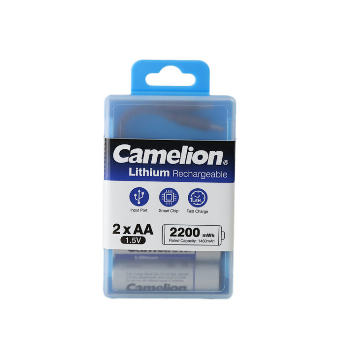 Аккумулятор CAMELION Lithium UB-AA2200-PBH2 2шт (перезаряжаемые от USB) — изображение 3