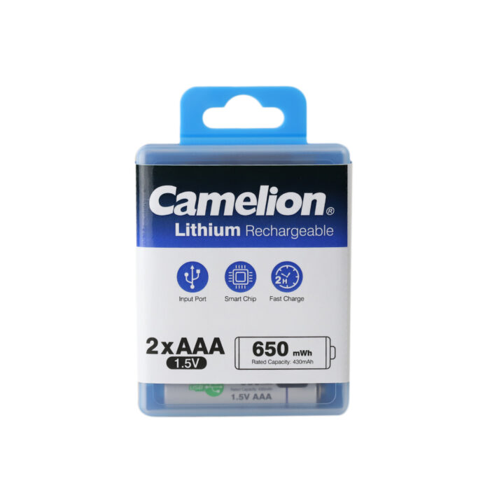 Аккумулятор CAMELION Lithium UB-AAA650-PBH2 2шт (перезаряжаемые от USB) — изображение 3