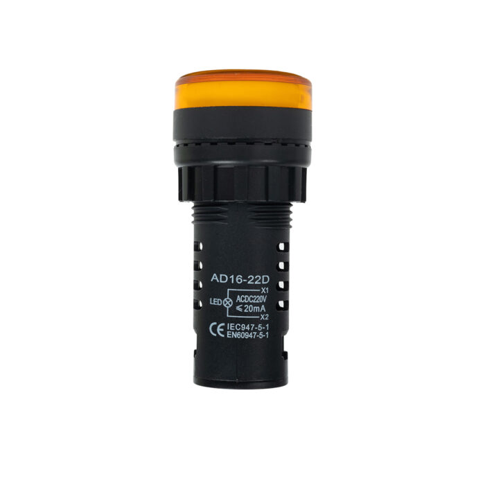 Лампа светодиодная универсальная Deluxe AD16-22D 220V AC/DC (желтая) — изображение 3