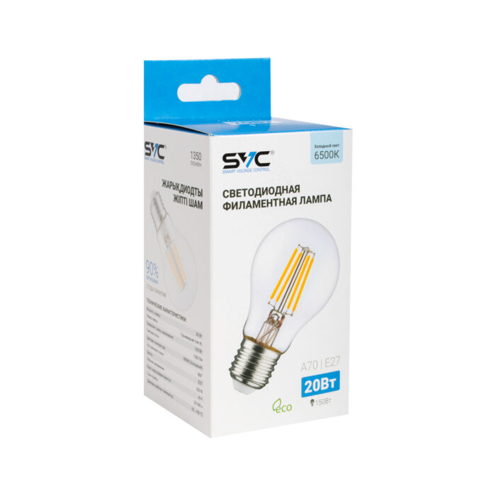 Лампа светодиодная SVC LED A70-F-20W-E27-6500K Холодный Серия 360° — изображение 2