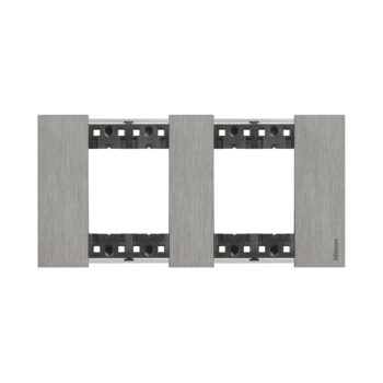 Рамка декоративная Bticino KA4802M2ZG Living Now 2 поста (2+2 модуля) Сталь