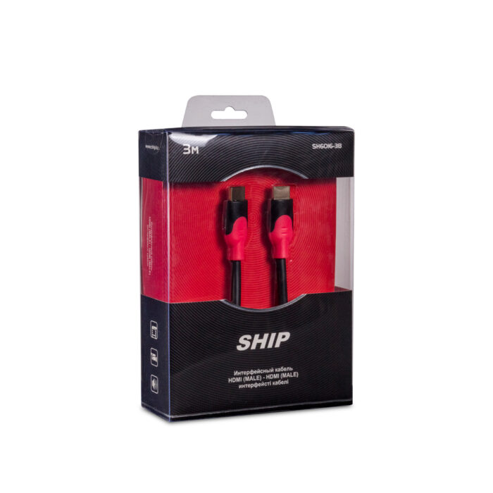 Интерфейсный кабель HDMI-HDMI SHIP SH6016-3B 30В Блистер — изображение 2