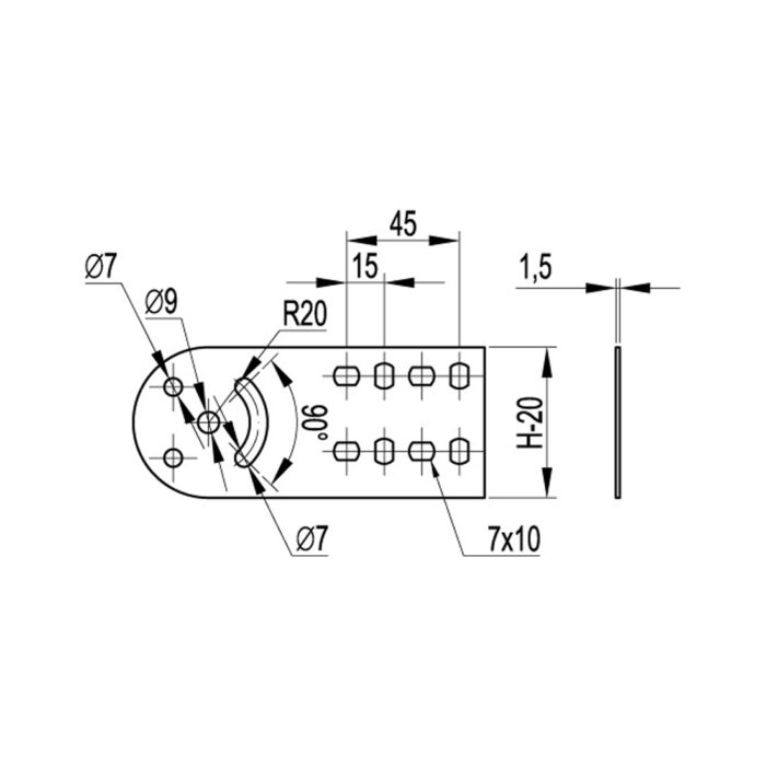 Пластина крепежная DKC 30015K GSV H100 (4 шт.) в комплекте с метизами, необходимыми для монтажа — изображение 2